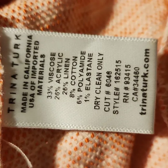 ❤️ TRINA TURK LINEN BLEND TWEED SHORTS, 12 (31)