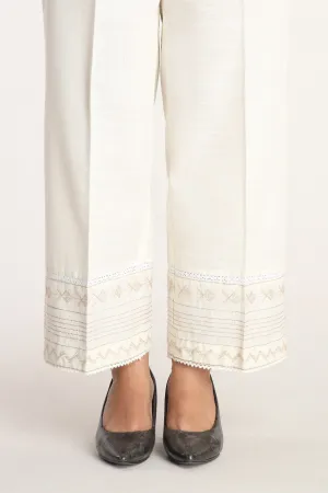 1 Piece Slub Khaddar Embroidered Culottes (BB9961)
