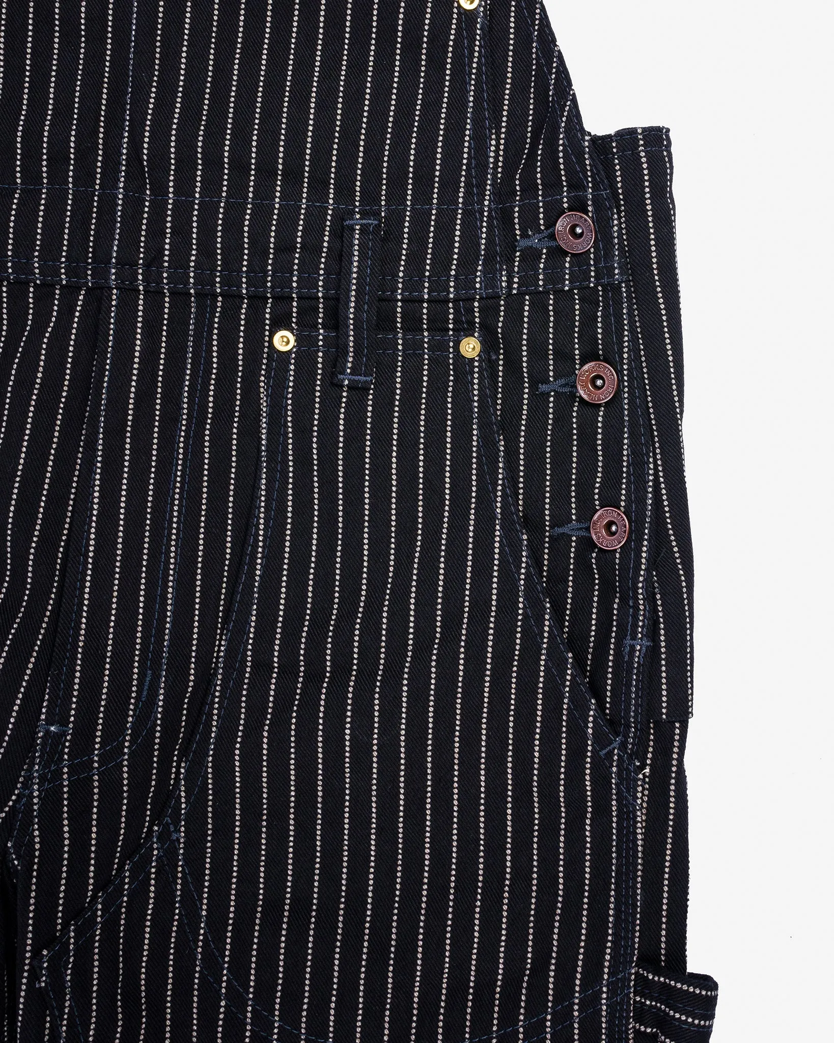 12oz Wabash Double Knee Overalls - Black