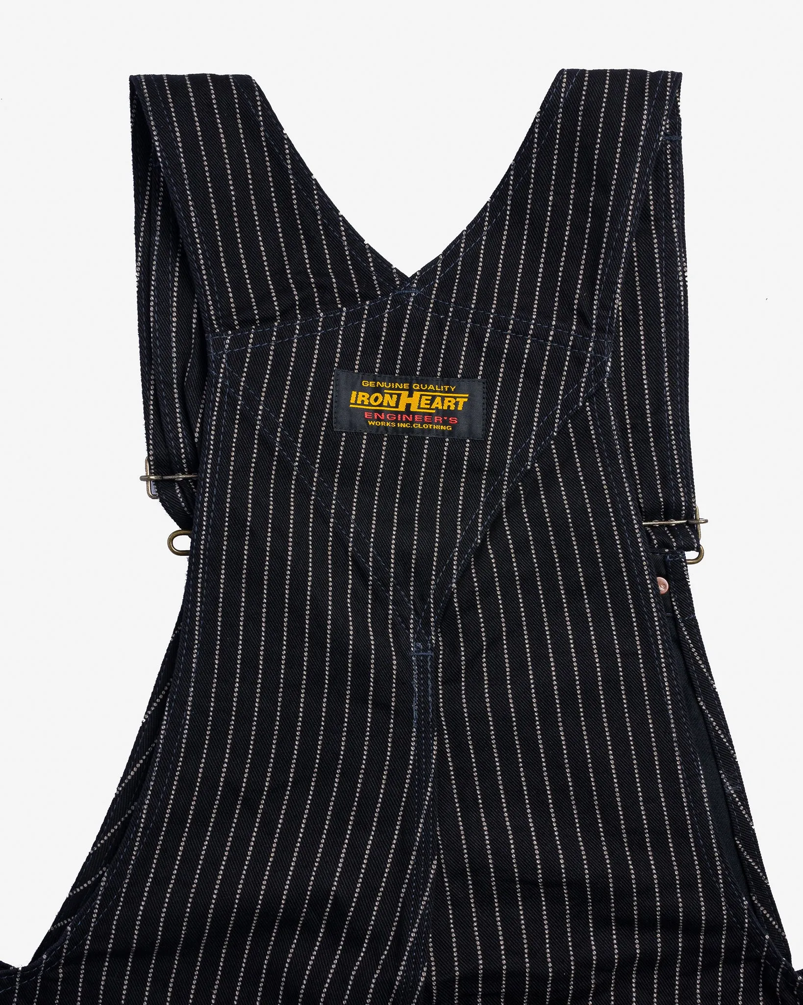 12oz Wabash Double Knee Overalls - Black