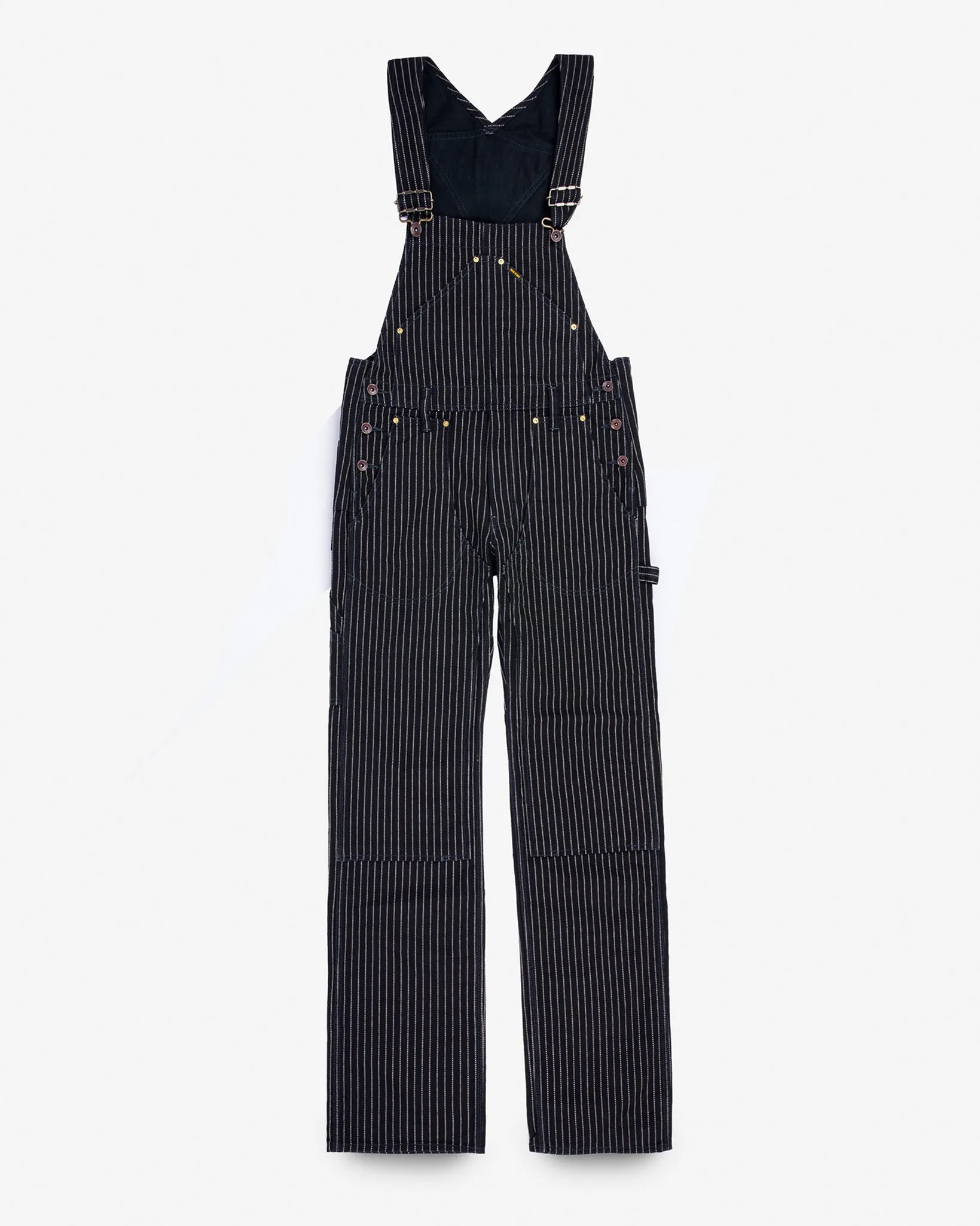 12oz Wabash Double Knee Overalls - Black