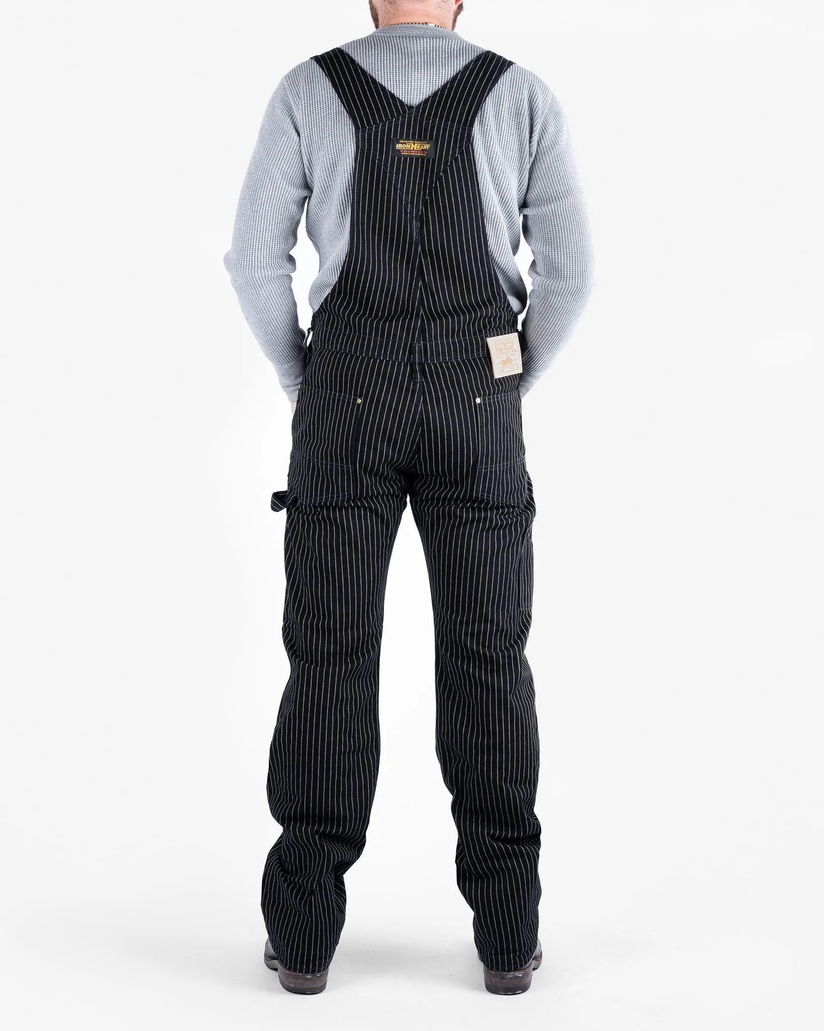 12oz Wabash Double Knee Overalls - Black