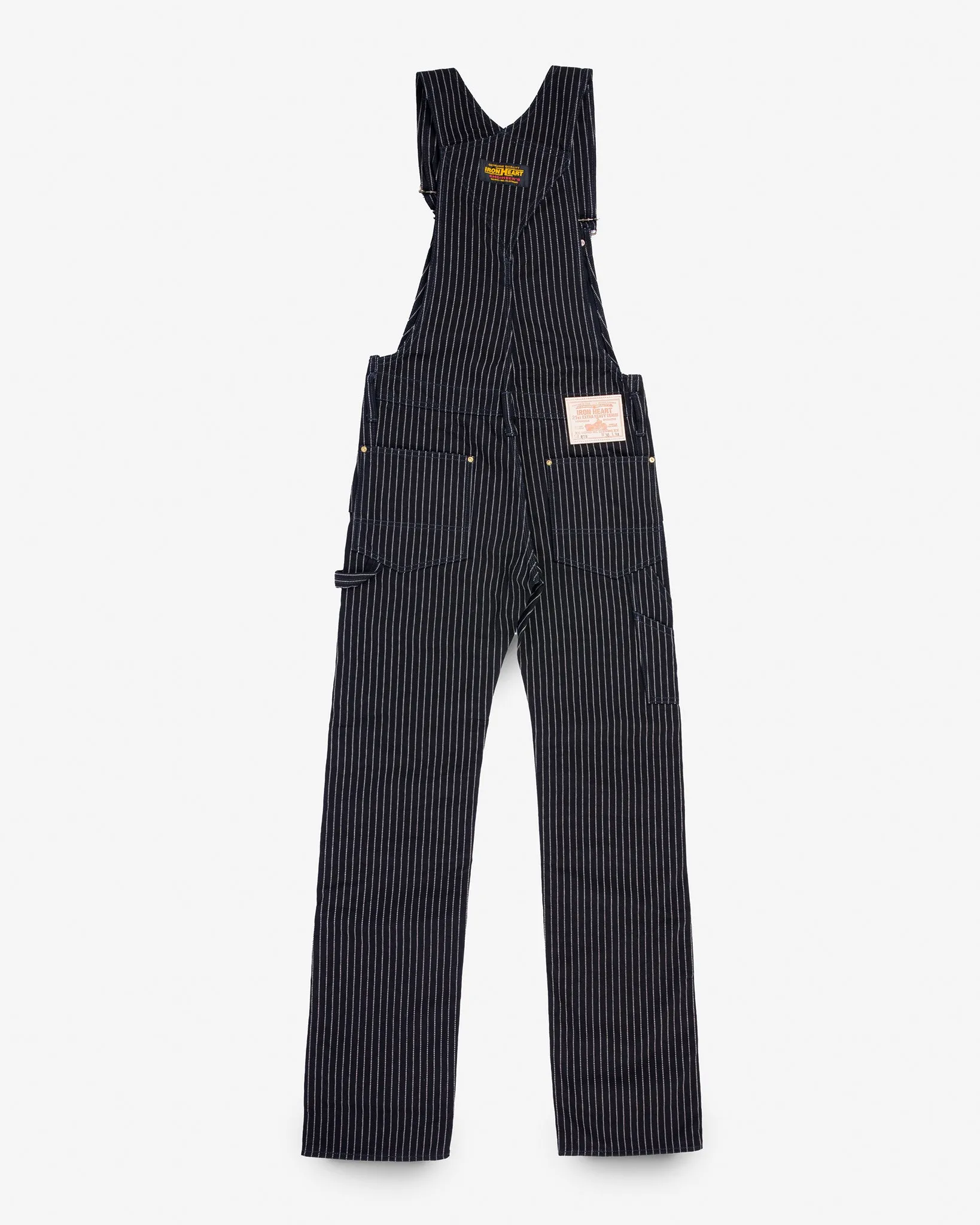 12oz Wabash Double Knee Overalls - Black