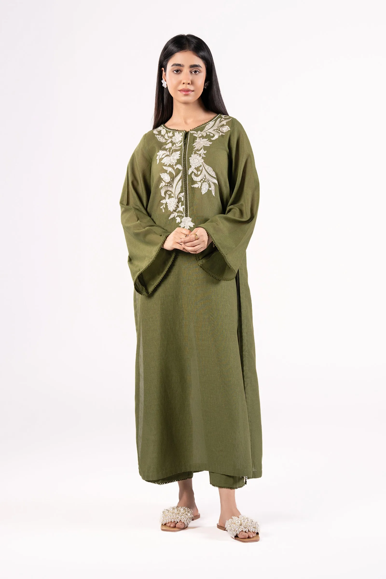 2 Pc Embroidered Karandi Suit | MB-CS25-88-B