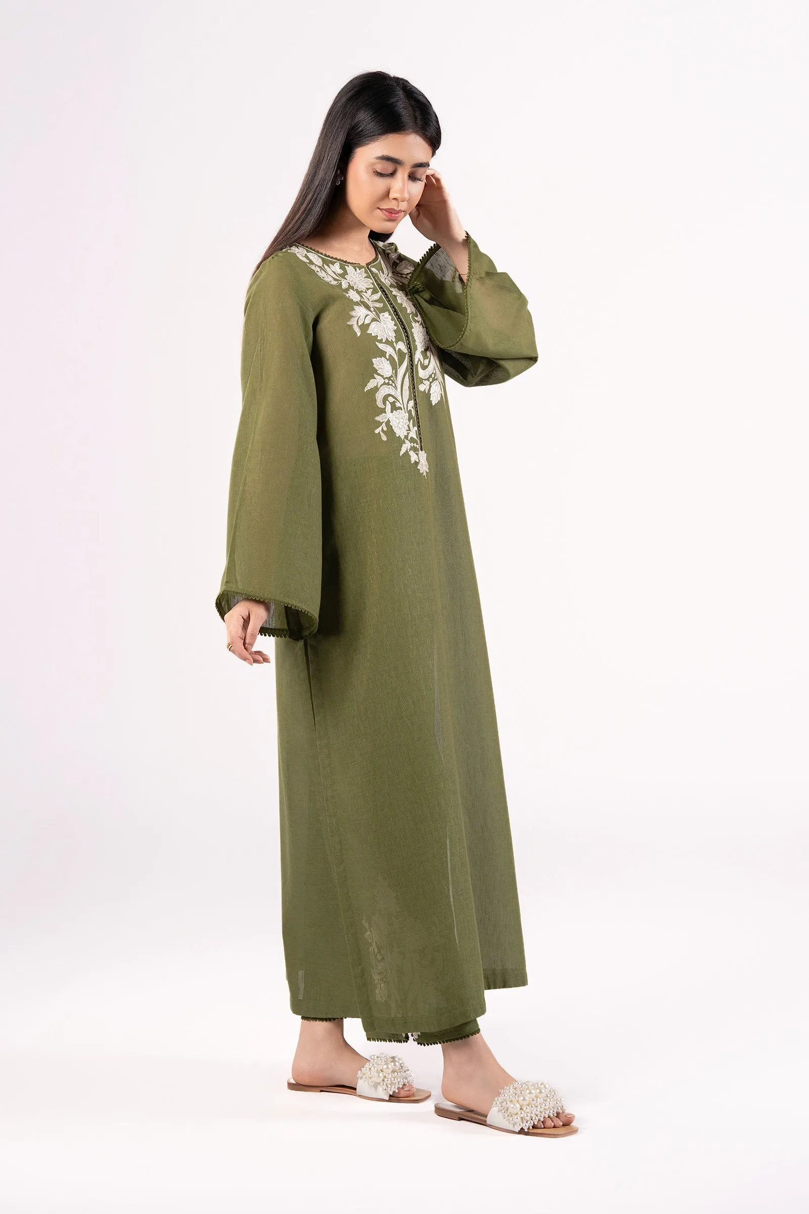 2 Pc Embroidered Karandi Suit | MB-CS25-88-B