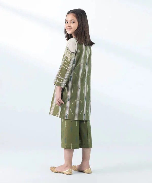 2 Piece - Printed Cambric Suit