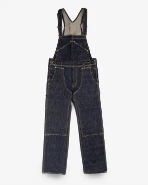 21oz Selvedge Denim Double Knee Overalls - Indigo