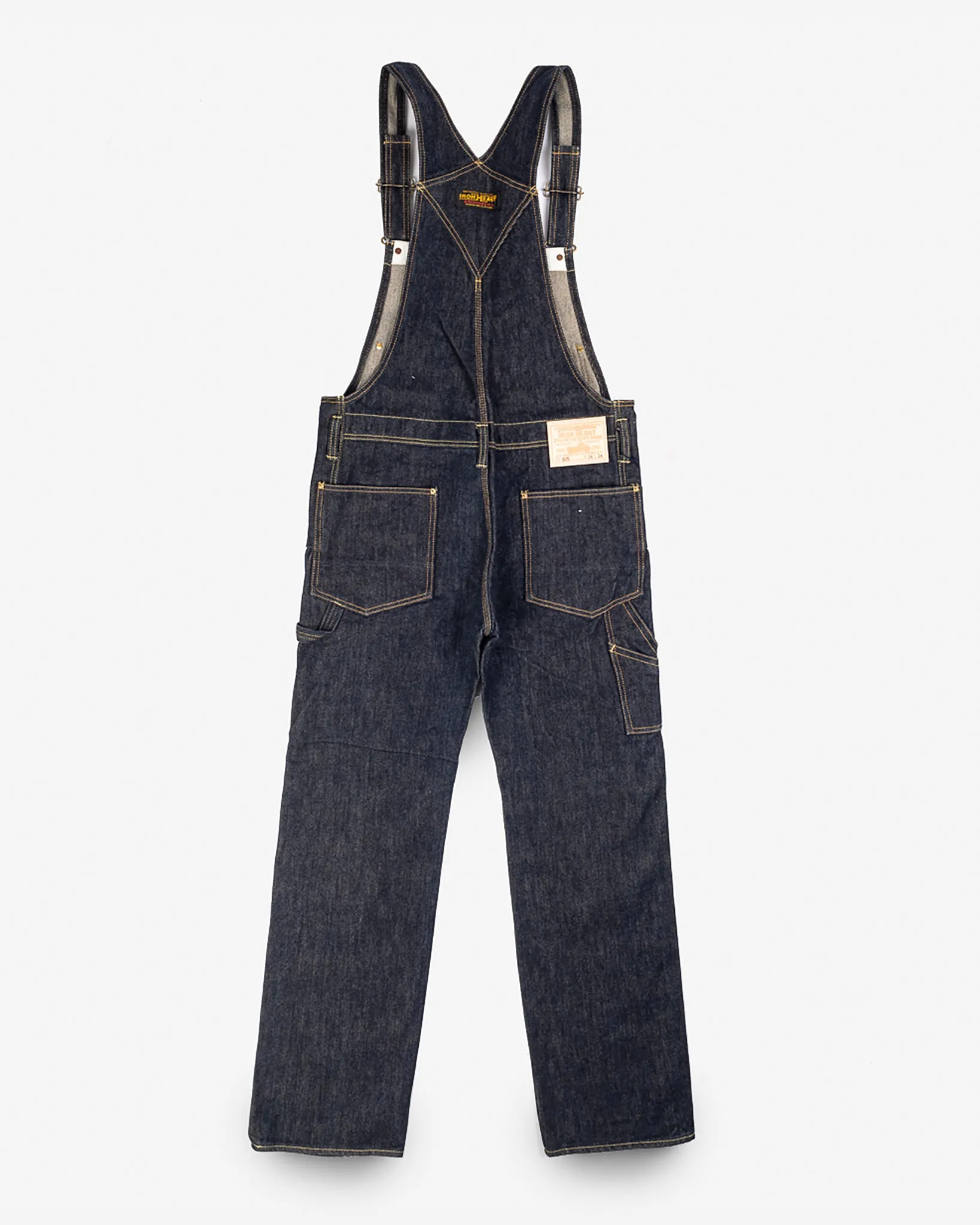 21oz Selvedge Denim Double Knee Overalls - Indigo
