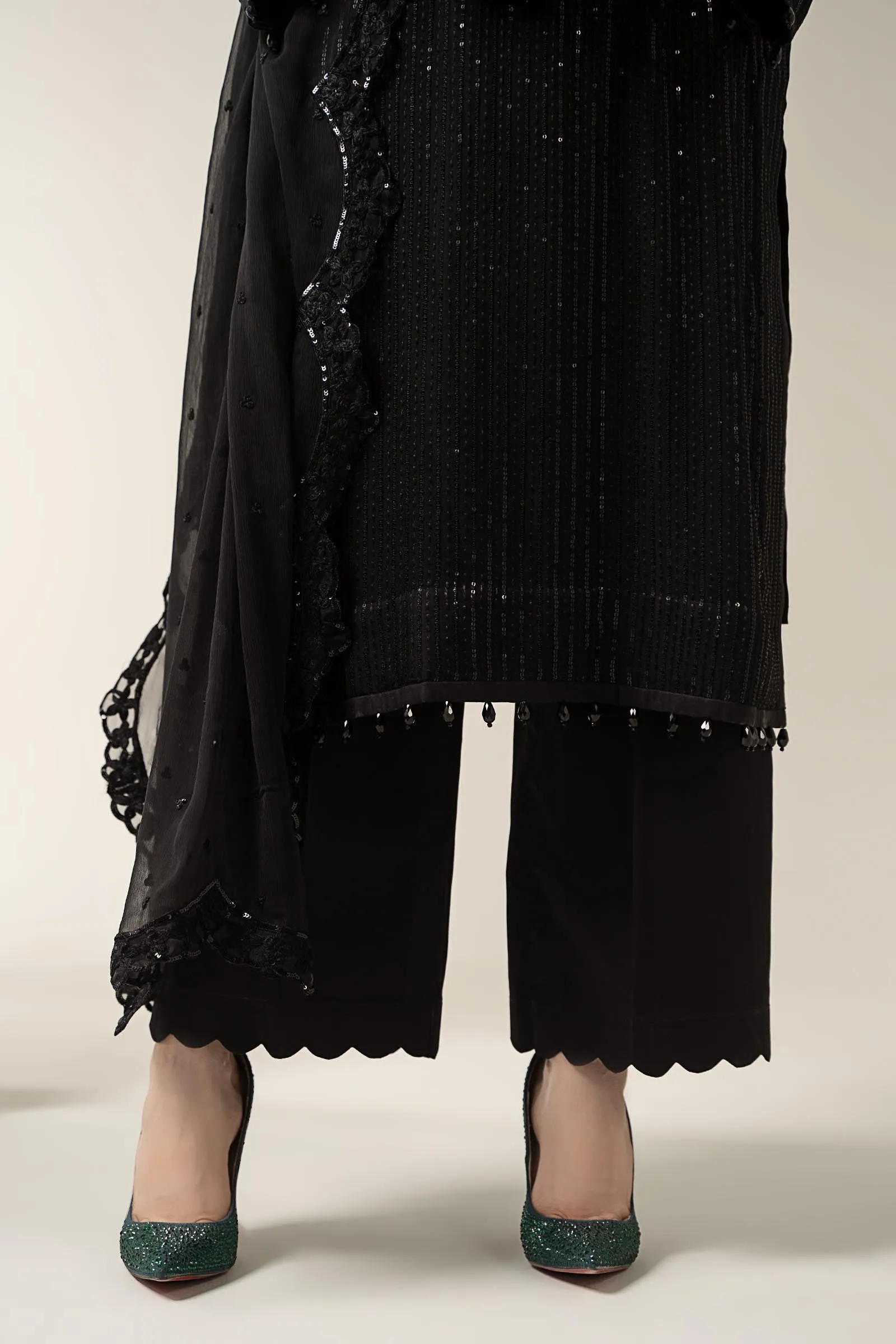 3 Piece Embroidered Chiffon Suit | SF-EA25-03