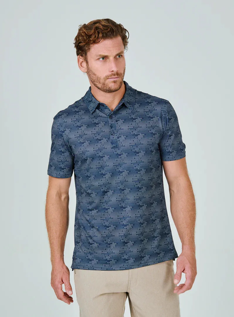 7 Diamonds Bay Short Sleeve Polo - Navy