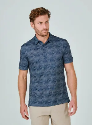 7 Diamonds Bay Short Sleeve Polo - Navy