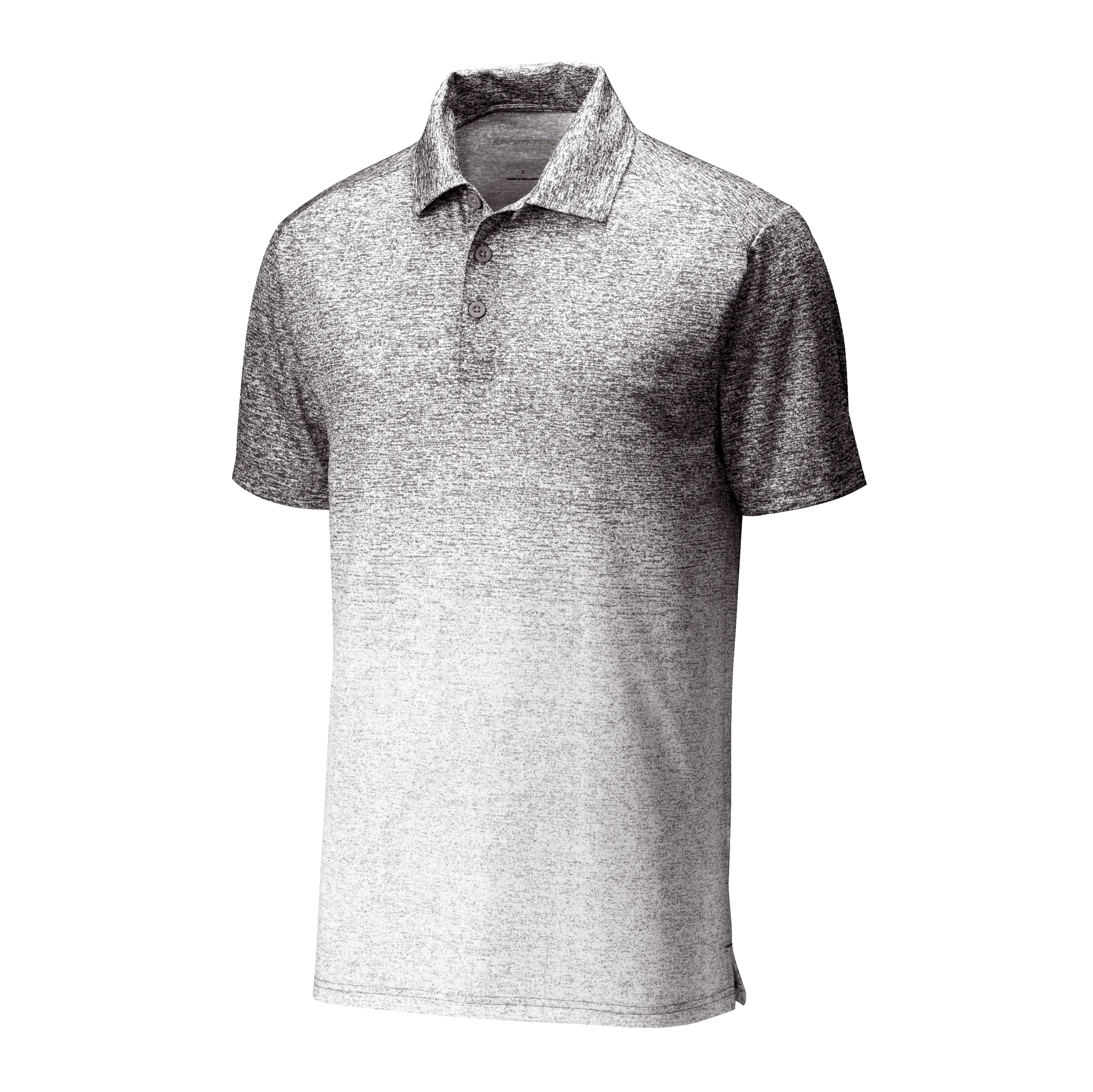 A1910 Mens Ombre Heather Polo