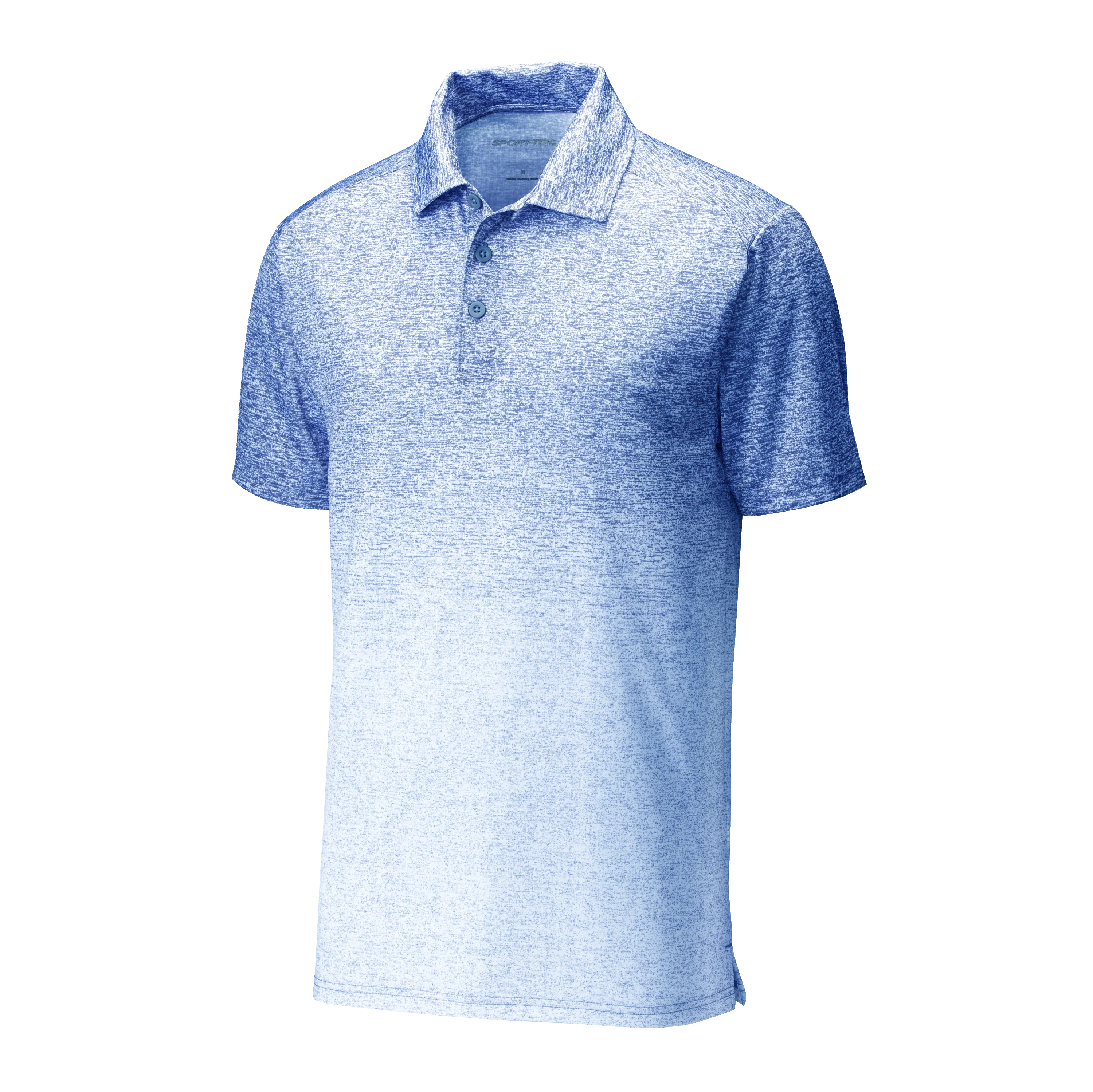 A1910 Mens Ombre Heather Polo
