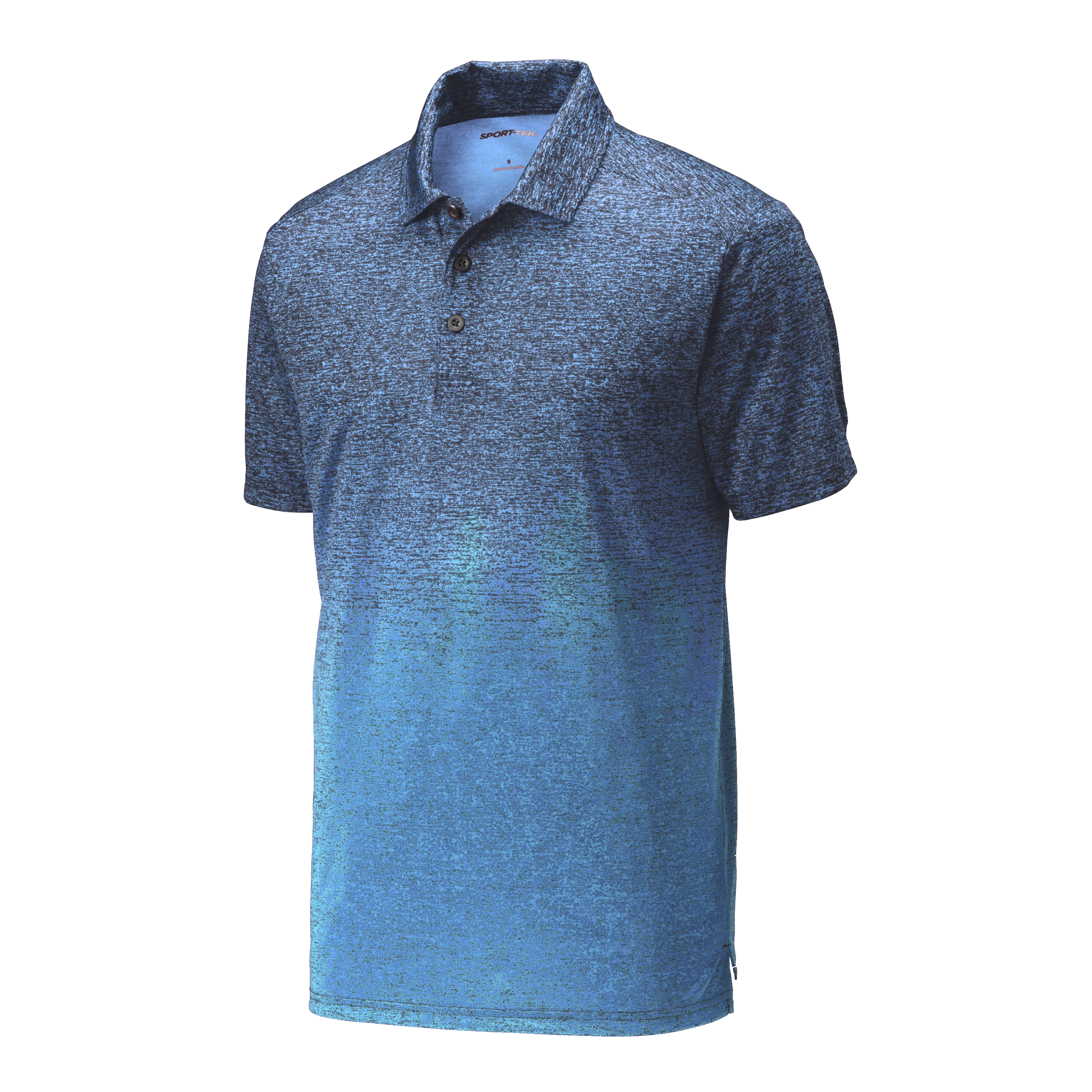 A1910 Mens Ombre Heather Polo