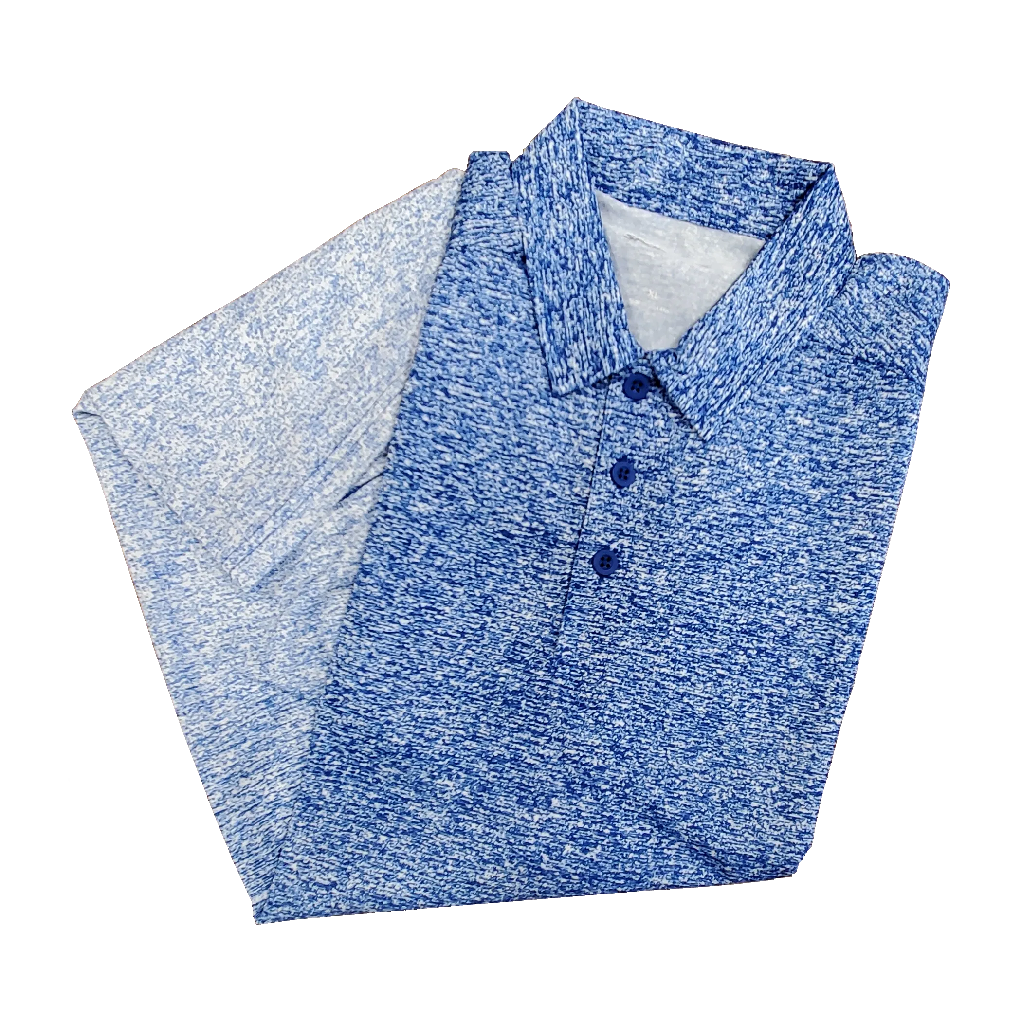 A1910 Mens Ombre Heather Polo
