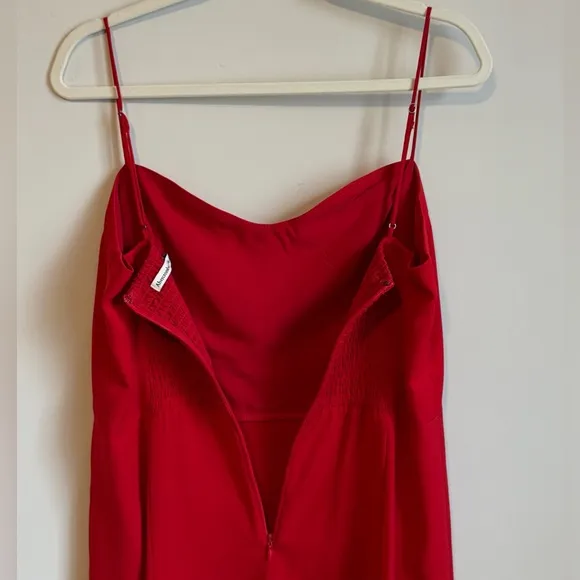 Abercrombie &amp; Fitch Camille Midi Dress in Red - Size L