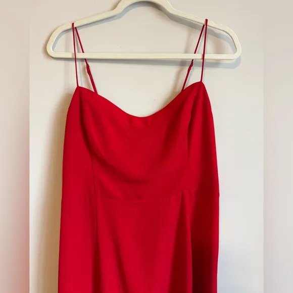 Abercrombie &amp; Fitch Camille Midi Dress in Red - Size L