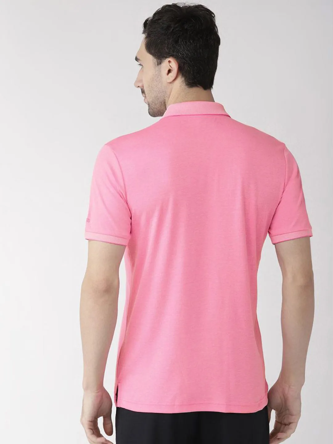 Alcis Men Pink Rajasthan Royals Solid Polo Collar T-shirt