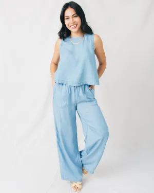 Alexis Drawstring Waist Wide Leg Pants