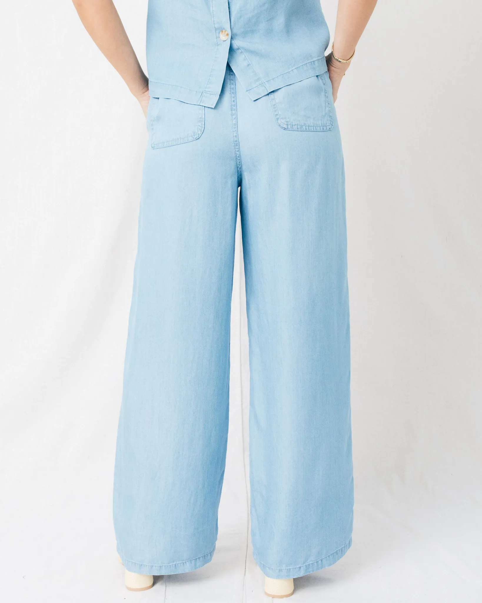 Alexis Drawstring Waist Wide Leg Pants