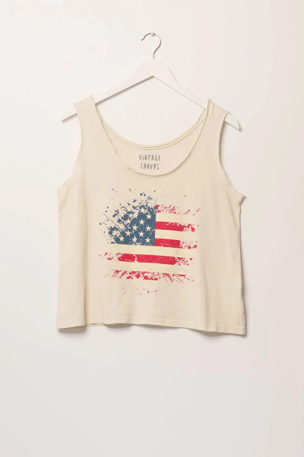 American Flag Graphic Tank Top