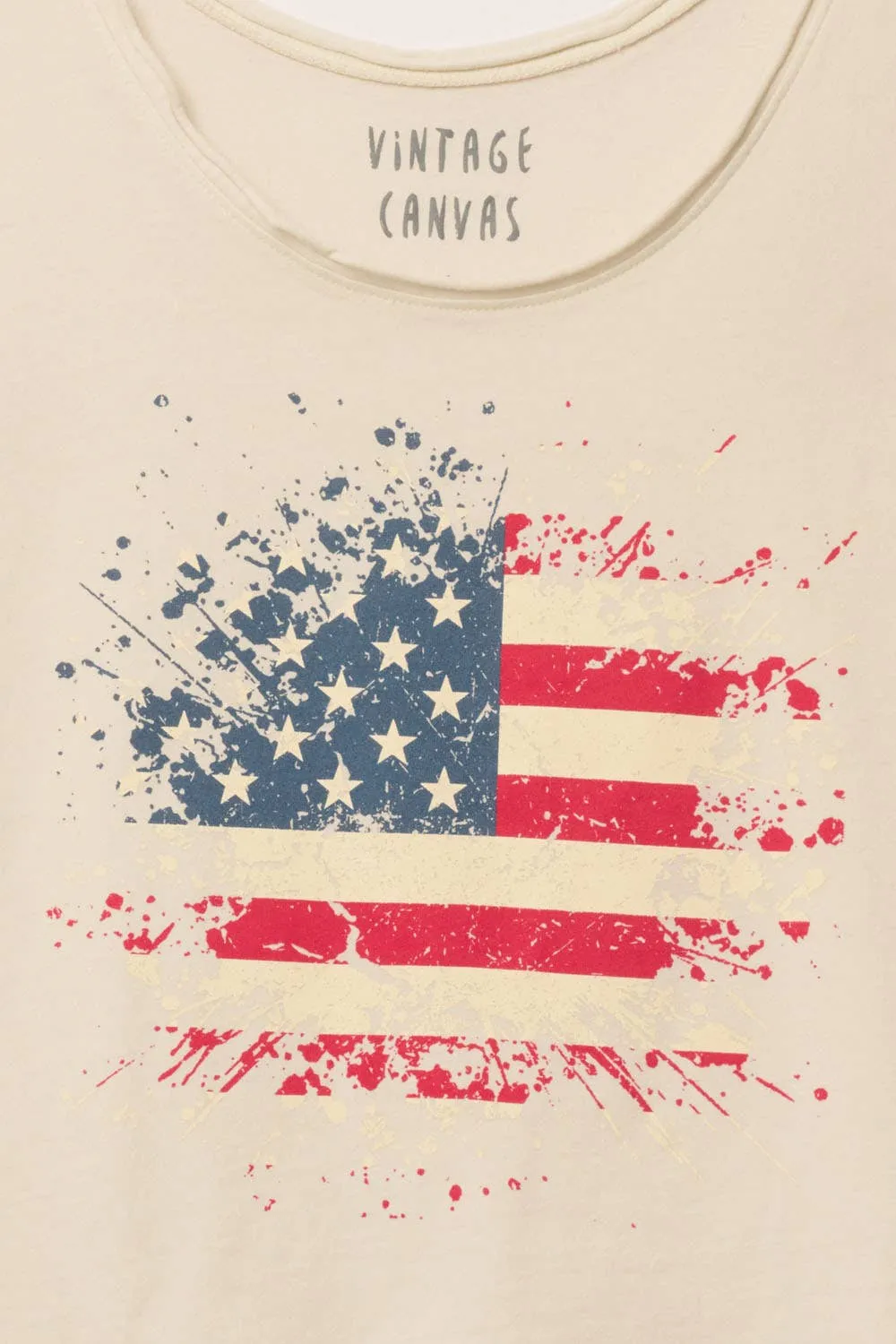 American Flag Graphic Tank Top