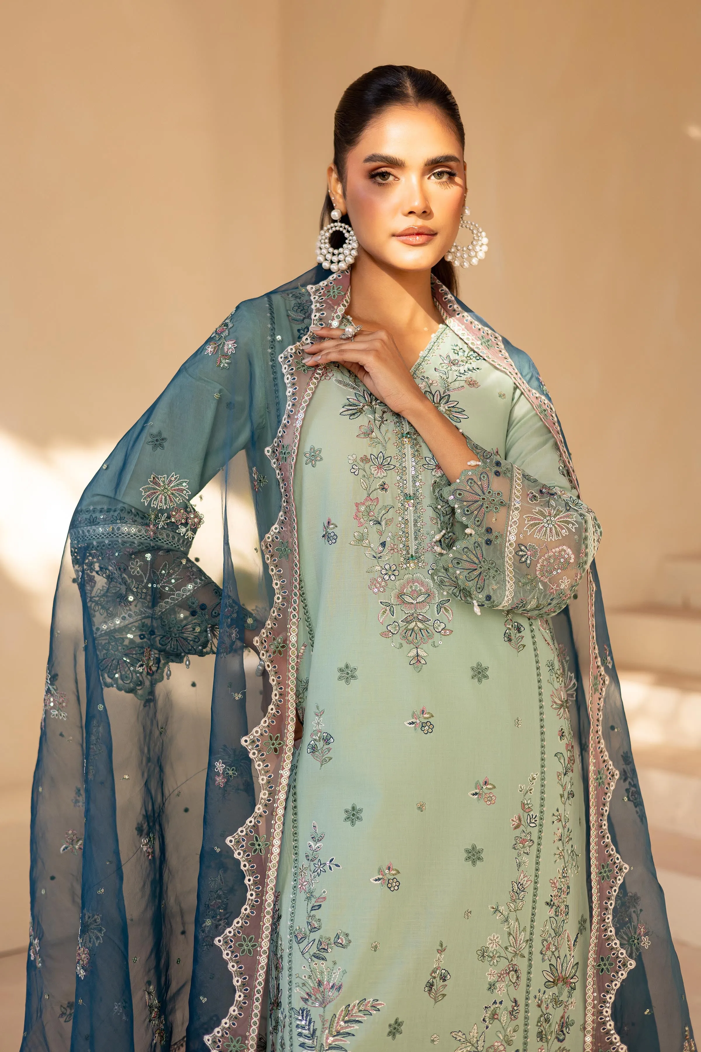 Asterin 3Pc - Embroidered Luxe PIMA