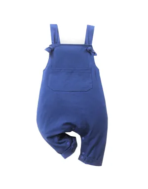 Baby Overalls Mario Bodysuit - Dark Blue