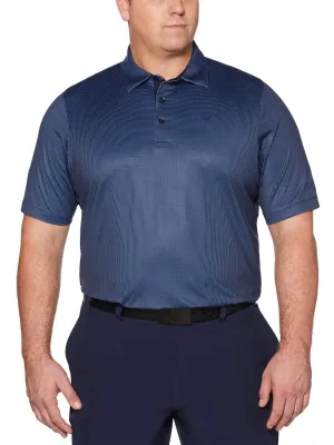 Big & Tall Printed Gingham Swing Tech™ Polo