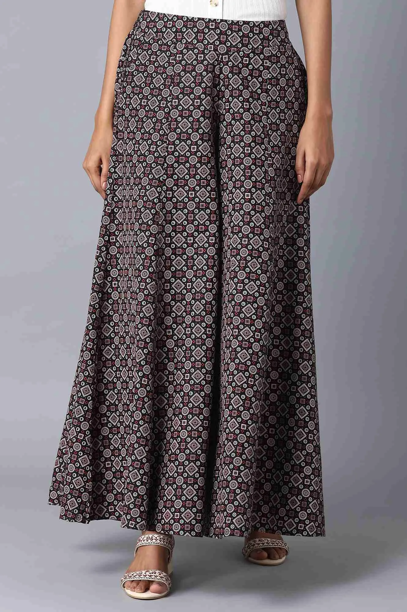 Black Loose Fit Palazzo