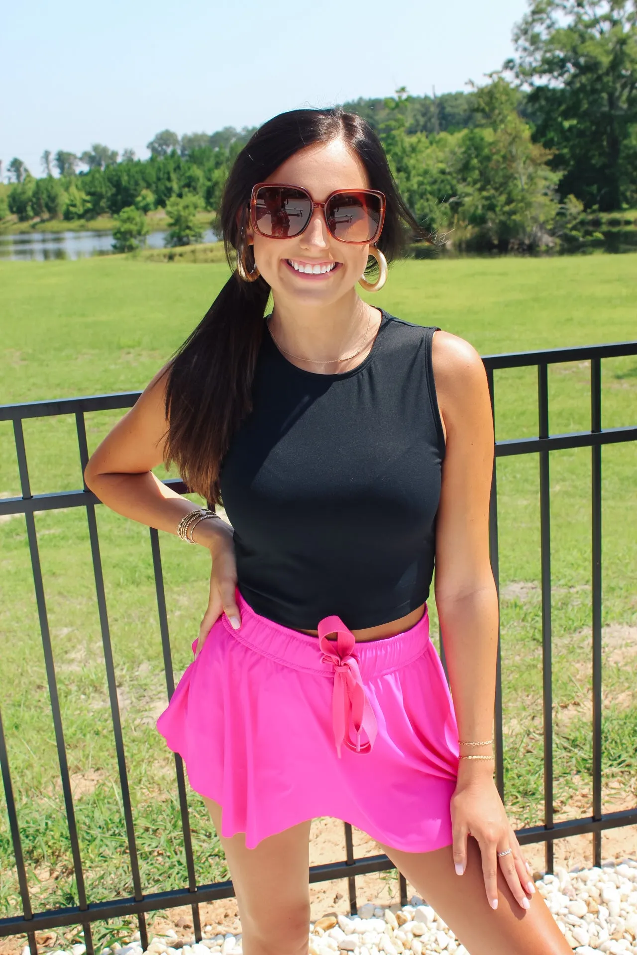 Black Solid Tank