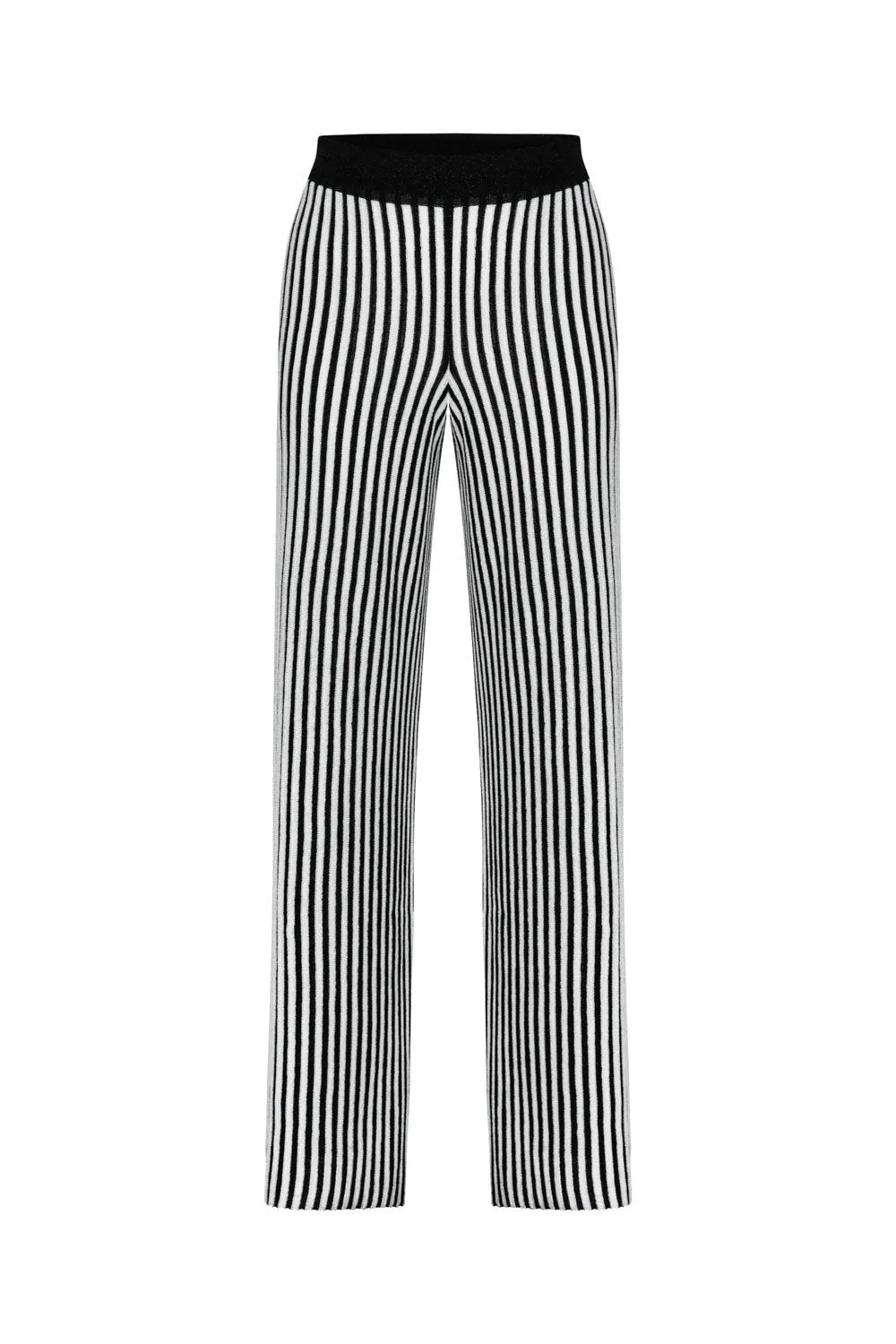 BLACK&WHITE LUREX PANTS