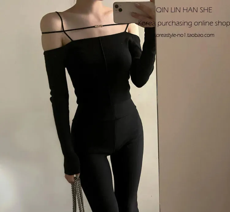 Bold Shade Grunge 90s Urban Style Boot Cut Pants - High-Waist