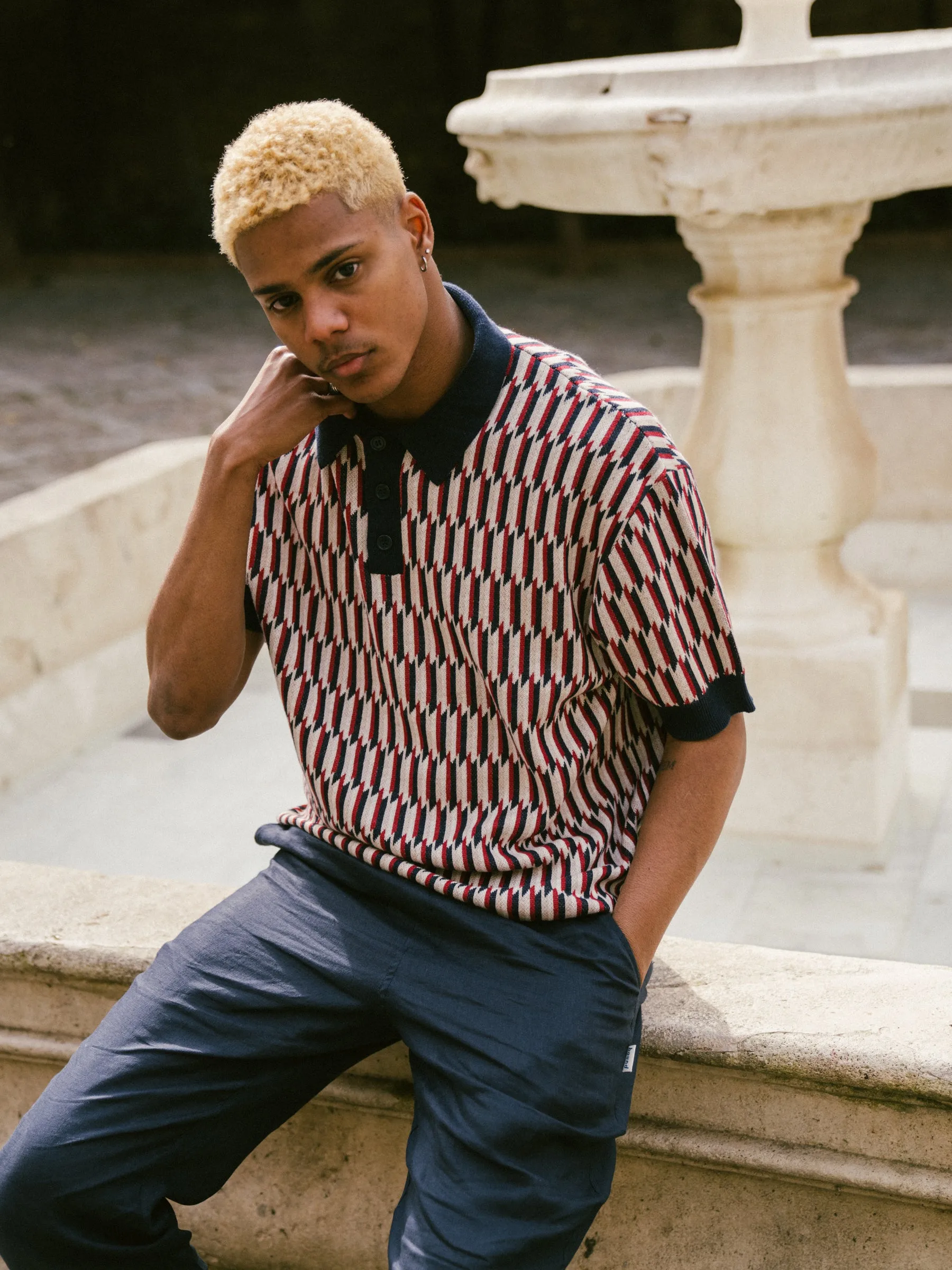 bound 'Riviera' Knit Polo