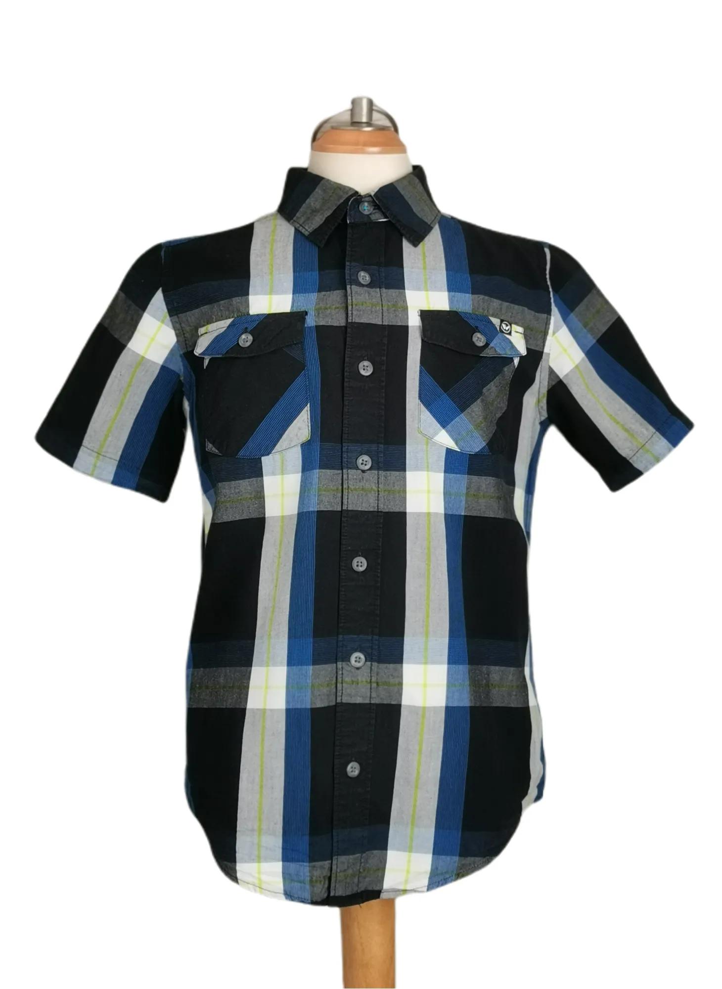 BOY SIZE MEDIUM (8/10 YEARS) - SHAUN WHITE, Short-Sleeve, Dress Shirt EUC B50