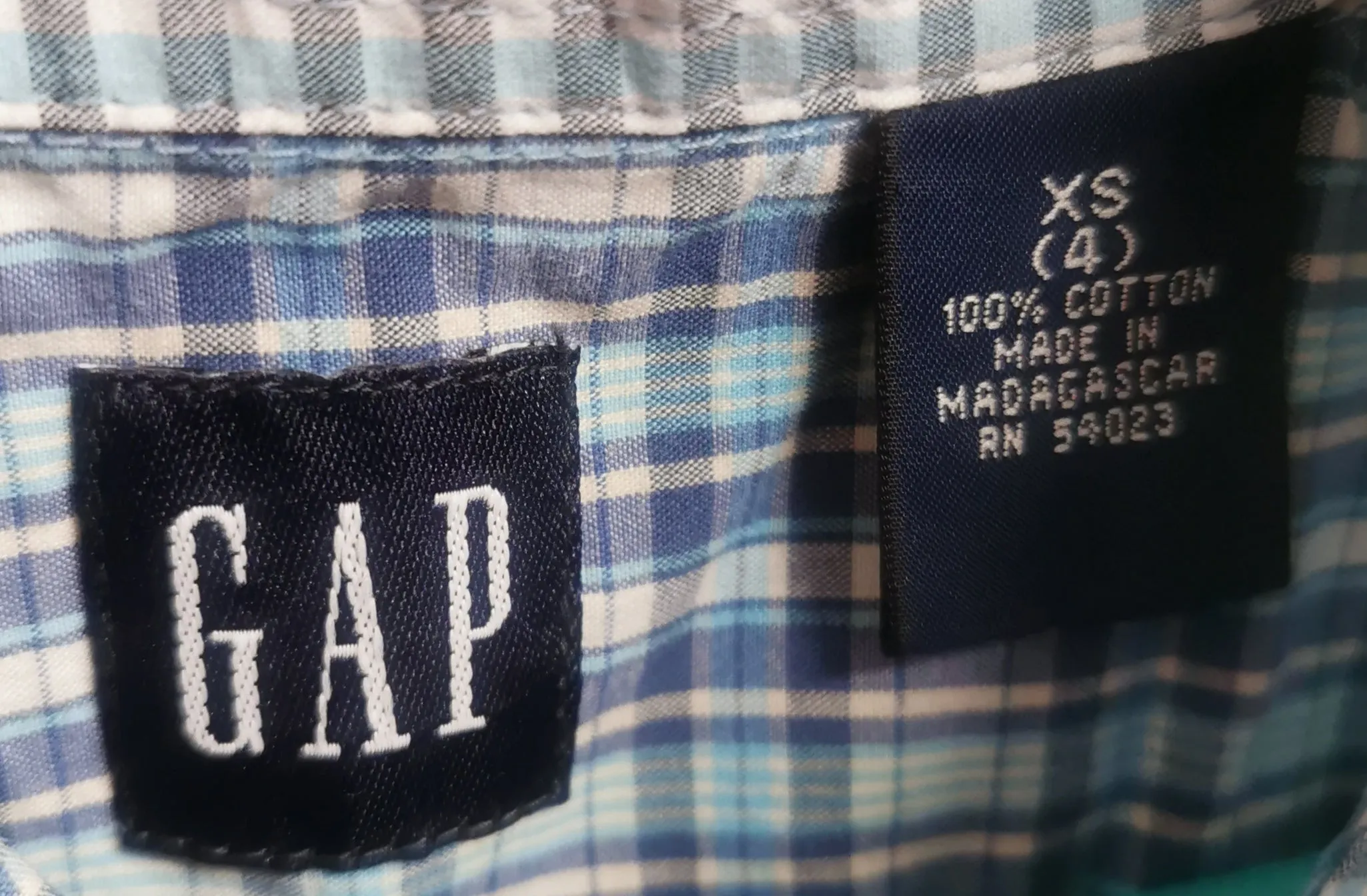 BOY SIZE XS (4/6 YEARS) - Baby GAP, Casual, Shortsleeve Dress Shirt EUC B50