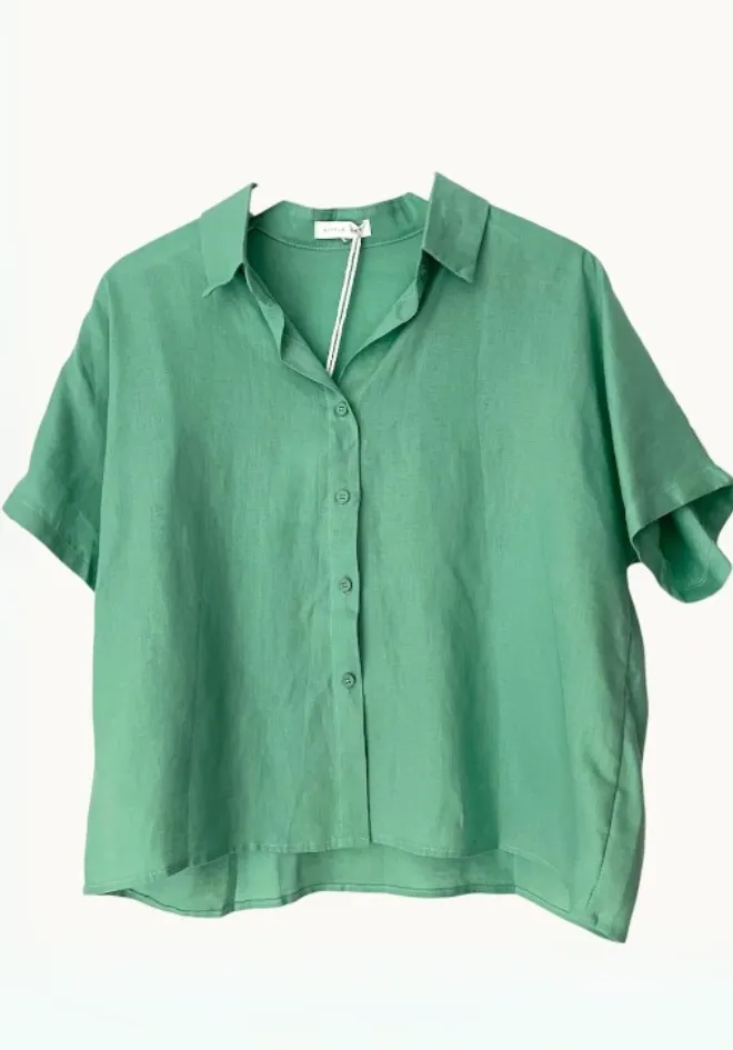Bronte Shirt - Aqua