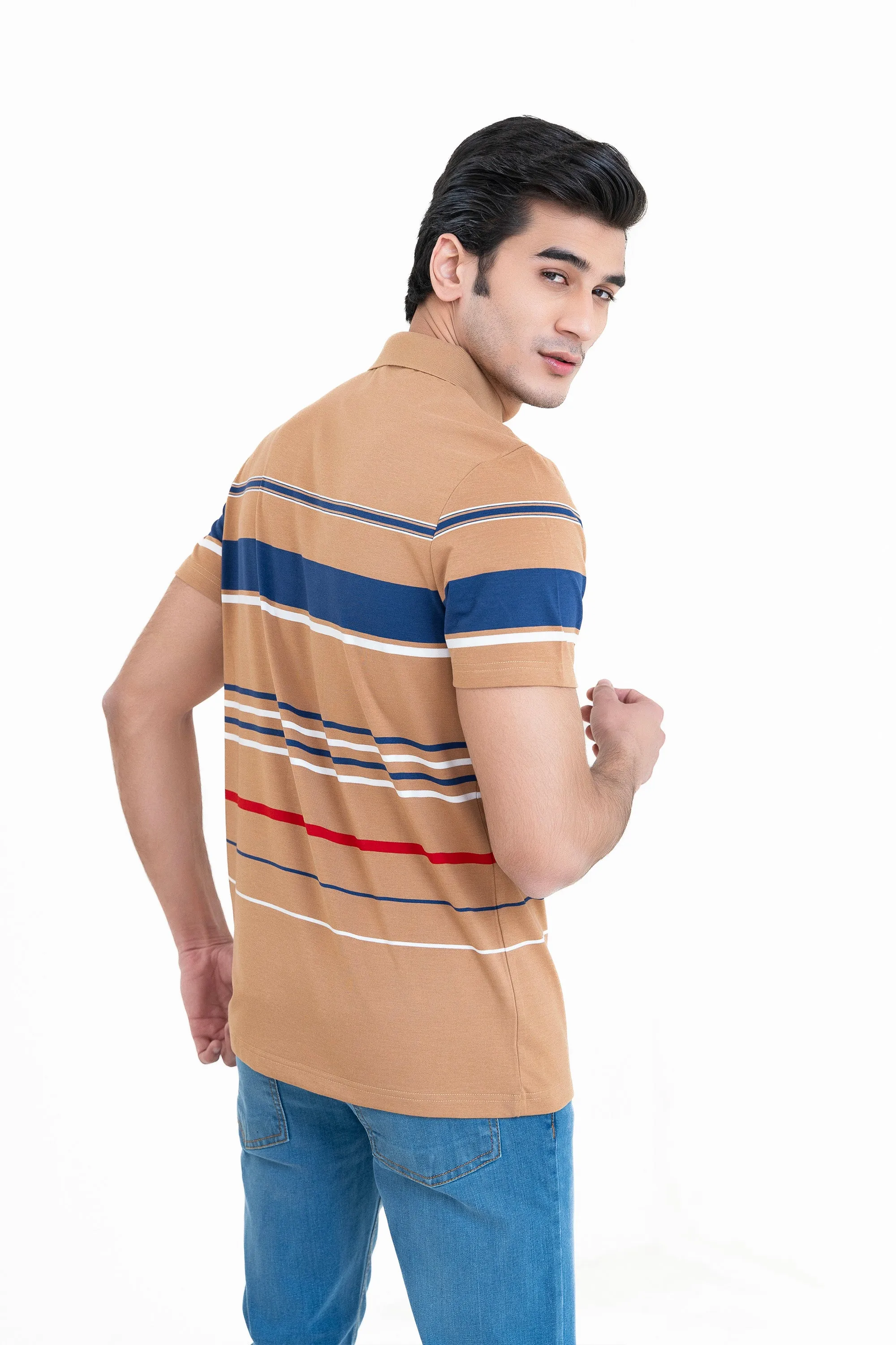 Brown Collar T-Shirt