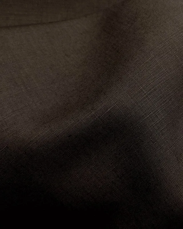 Brown Irish Linen Shorts