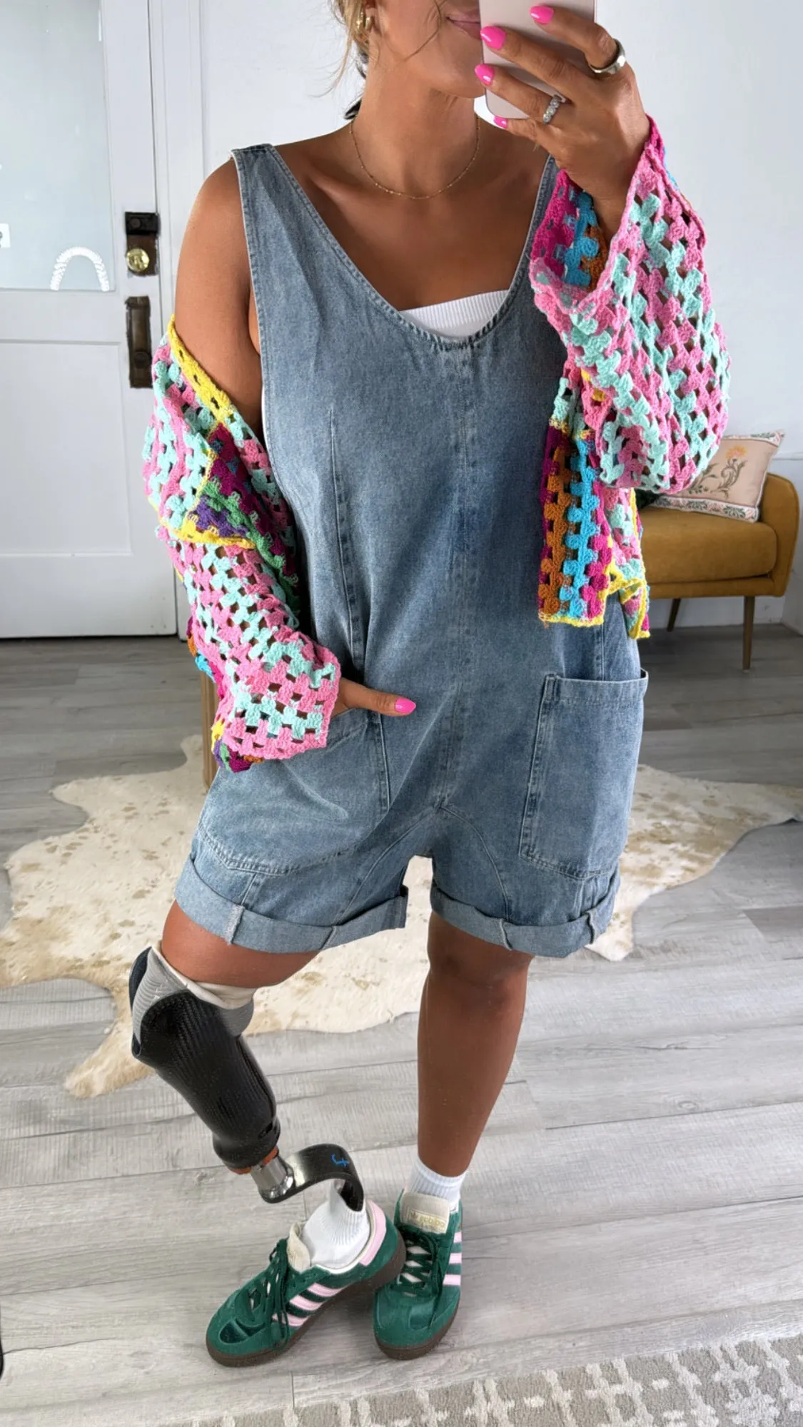 BY TOGETHER: Baggy Denim Shortalls