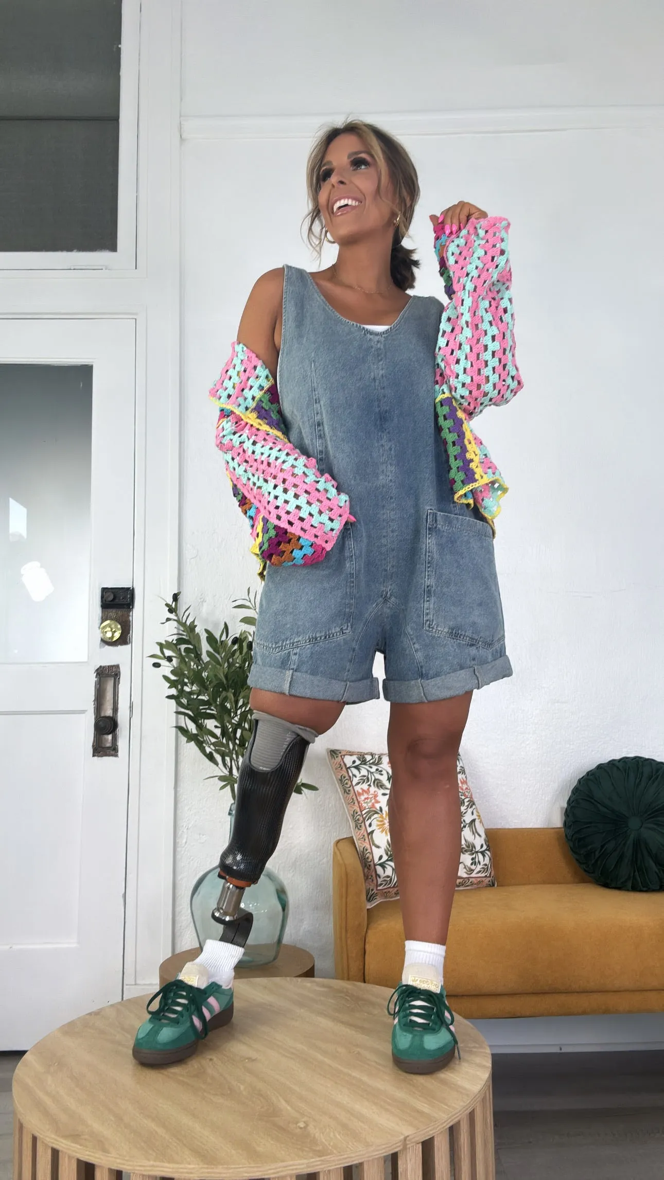BY TOGETHER: Baggy Denim Shortalls