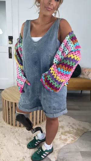 BY TOGETHER: Baggy Denim Shortalls