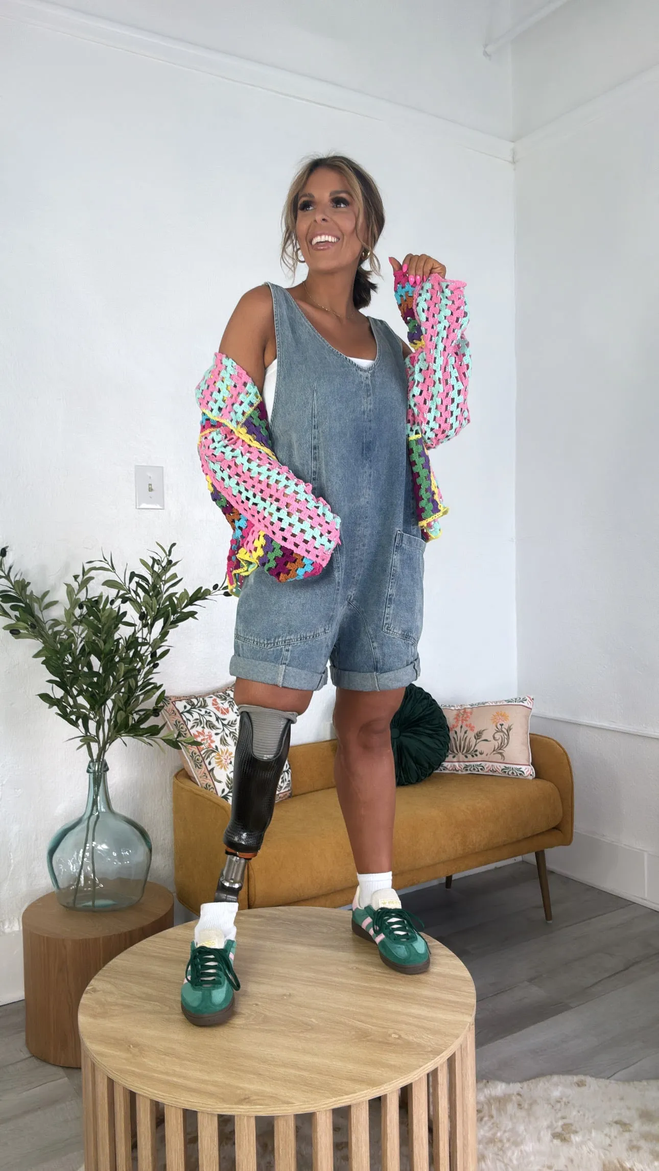 BY TOGETHER: Baggy Denim Shortalls