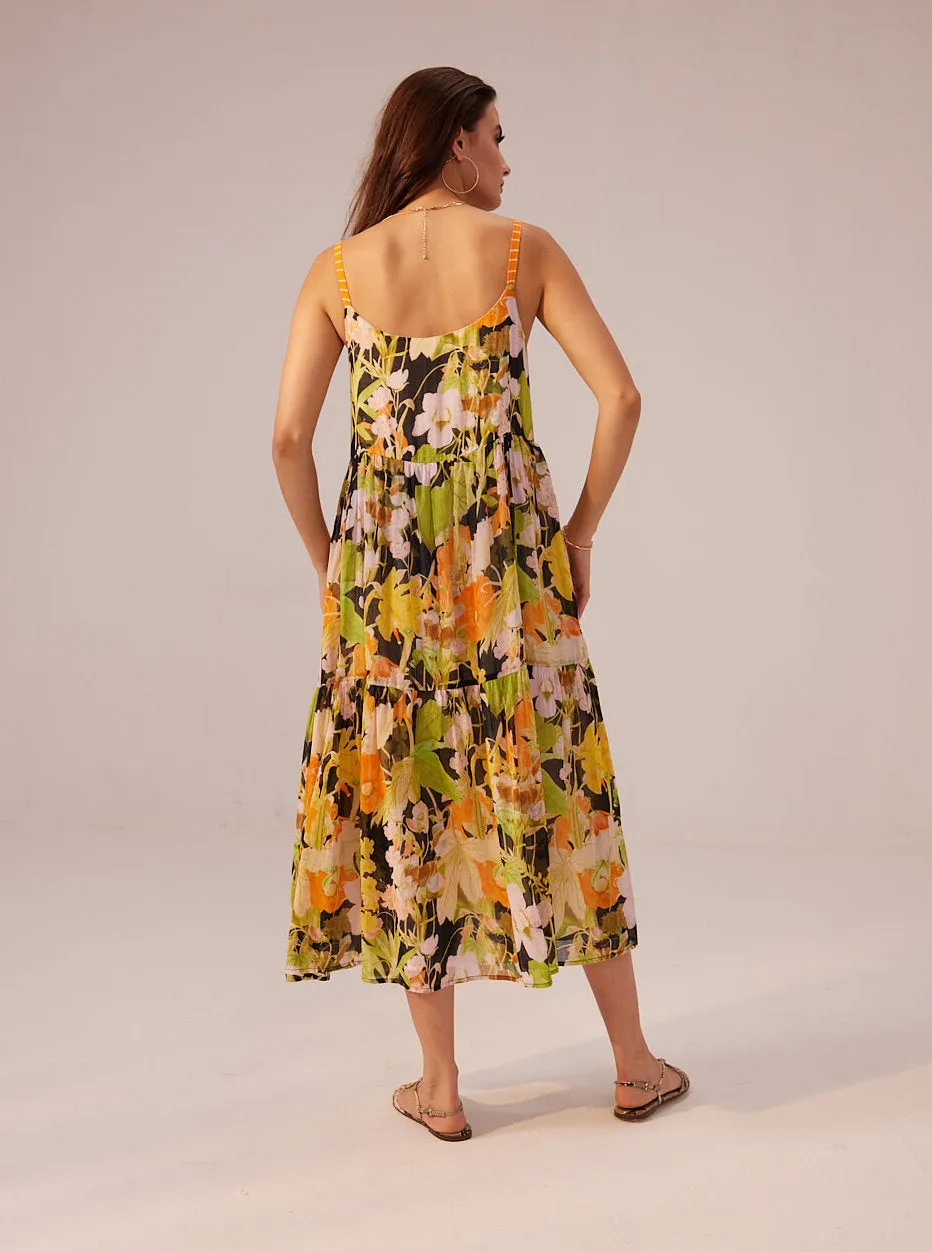 Camellia tiered cami dress