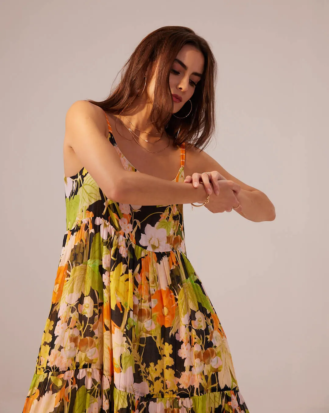 Camellia tiered cami dress