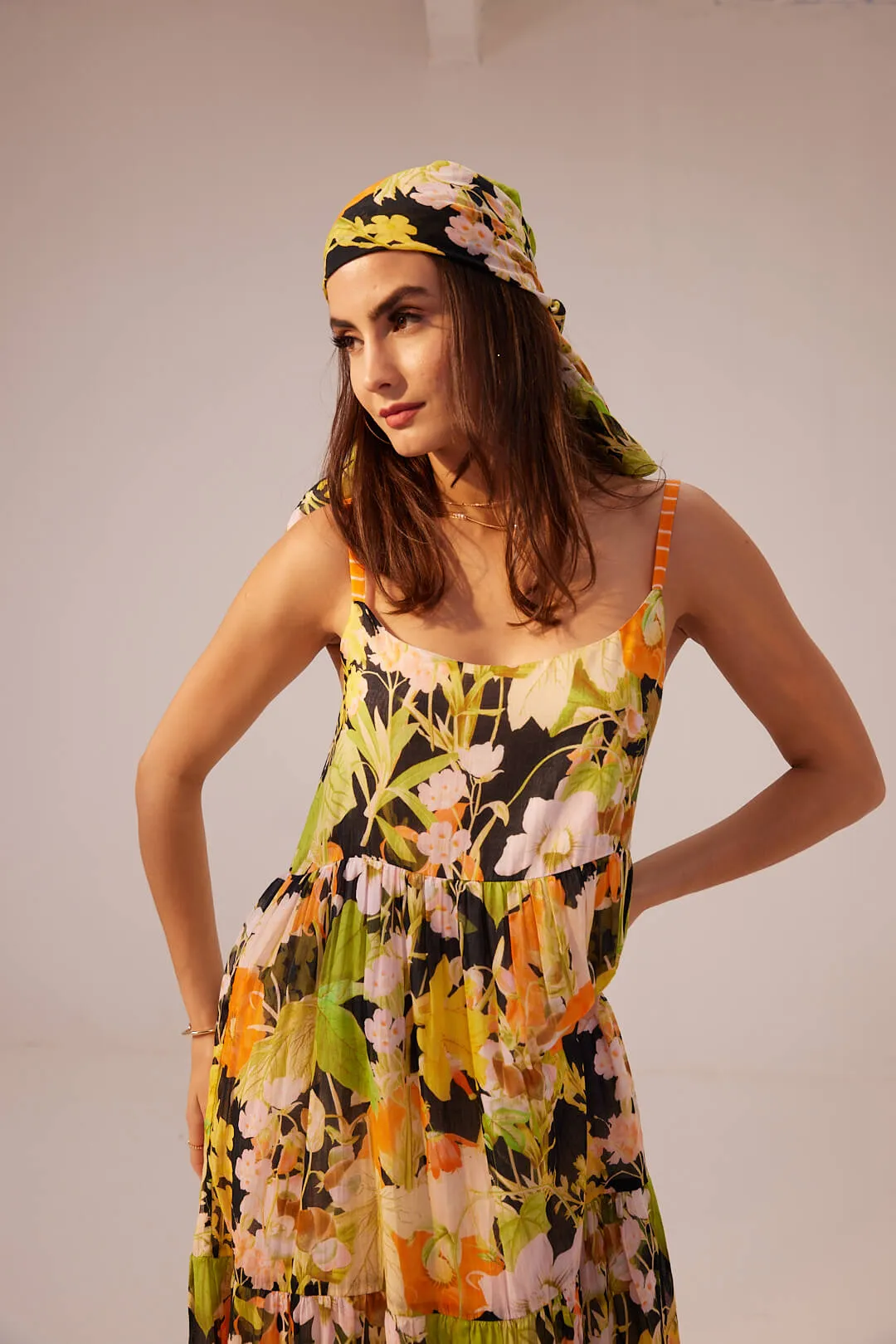 Camellia tiered cami dress