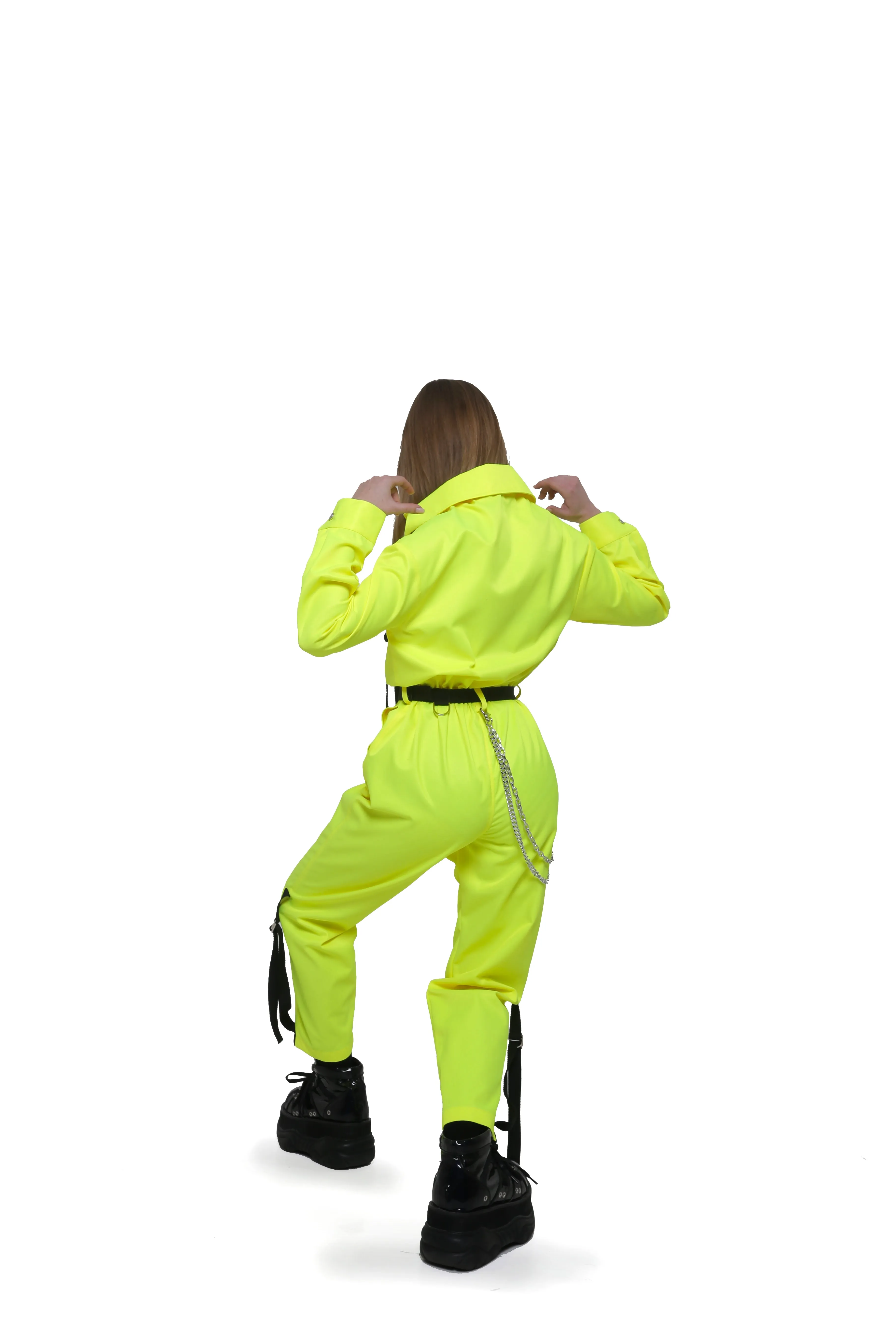 Cargo overalls [Neon Lemon]