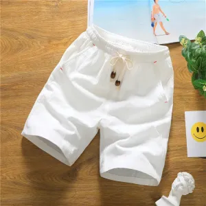 Casual Loose Fit Summer Hemp Shorts for Men
