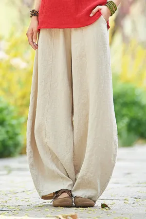 Casual Solid Patchwork Harlan Mid Waist Harlan Solid Color Bottoms