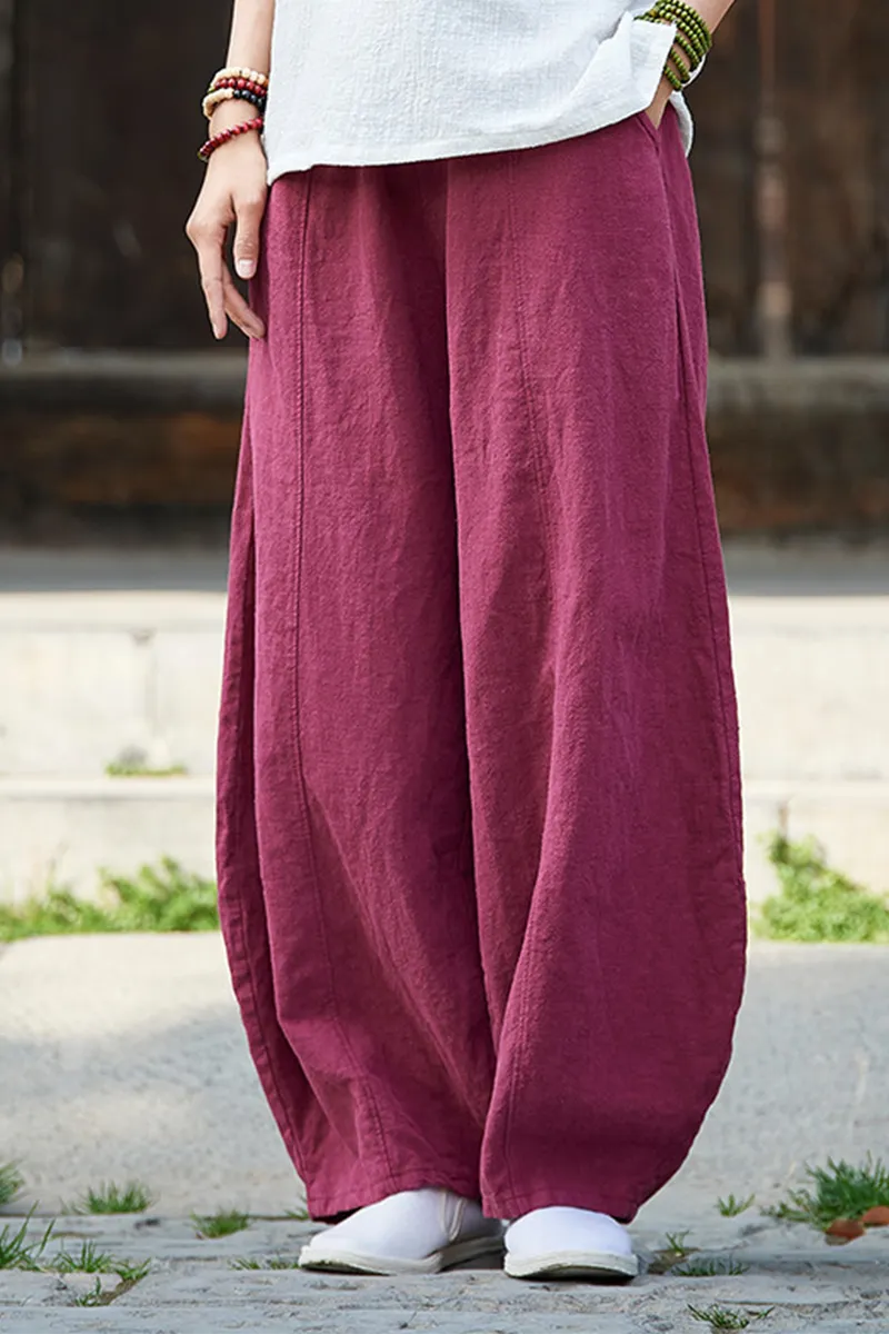 Casual Solid Patchwork Harlan Mid Waist Harlan Solid Color Bottoms